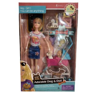 MUÑECA C/ MASCOTA CARRITO 229120