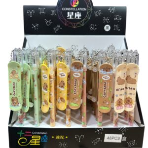 LAPICERA CAPIBARA MONOPATIN NEGRO BORRABLE 744003