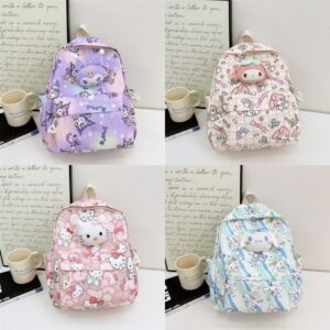 MOCHILA CON PELUCHE SANRIO 32X25X9CM