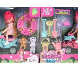 MUNECA CON MOTOCICLO 303281