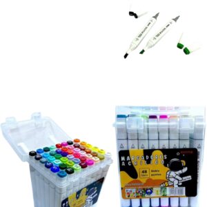 MARCADOR ACRILICO DOBLE PUNTA X48 719429