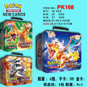 VALIJA LATA POKEMON 194 CARTAS GRANDE 111681