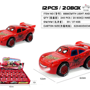 AUTO CARS ARANA CON LUZ