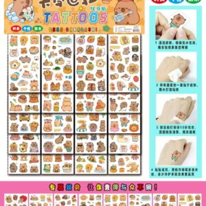 TATUAJES TEMPORAER CAPIBARA