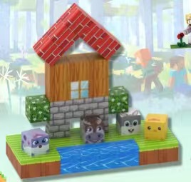 BLOQUE IMANTADO PARQUE ANIMAL 46PCS ABD409 TZ078