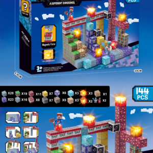 BLOQUE IMANTADO CON LUZ 144PCS 261445